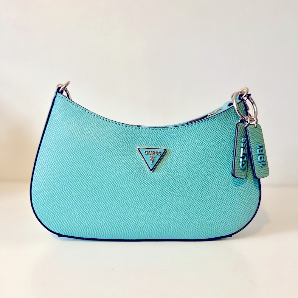 GUESS - Noelle Top Zip Shoulder Bag in Teal